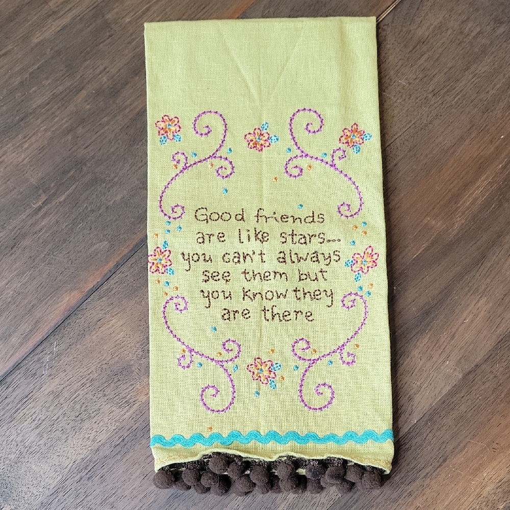 NATURAL LIFE NWT Embroidered Kitchen Towel